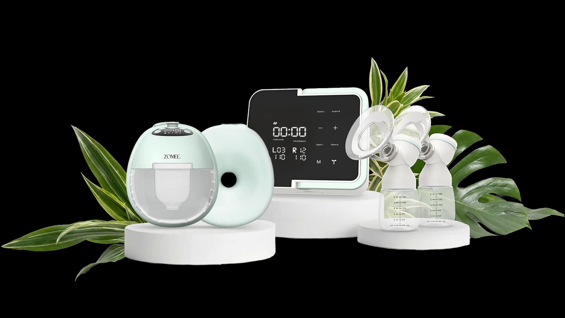 Mother's Nature W1 wearable and H1 hospital-grade breast pumps